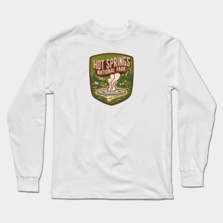 Hot Springs National Park Retro Vintage Travel Souvenir Long Sleeve T-Shirt